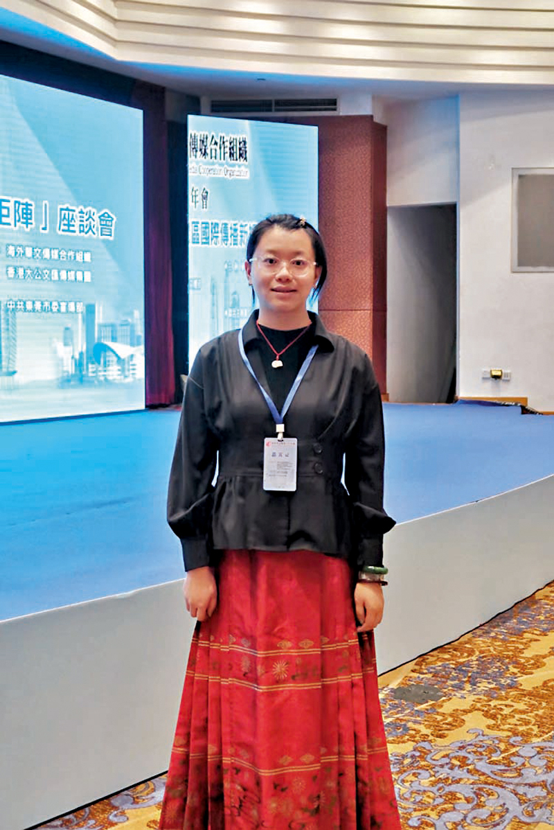 ◆鄧昕辰的漢服常被外國同學借去試穿。香港文匯報記者李紫妍 攝