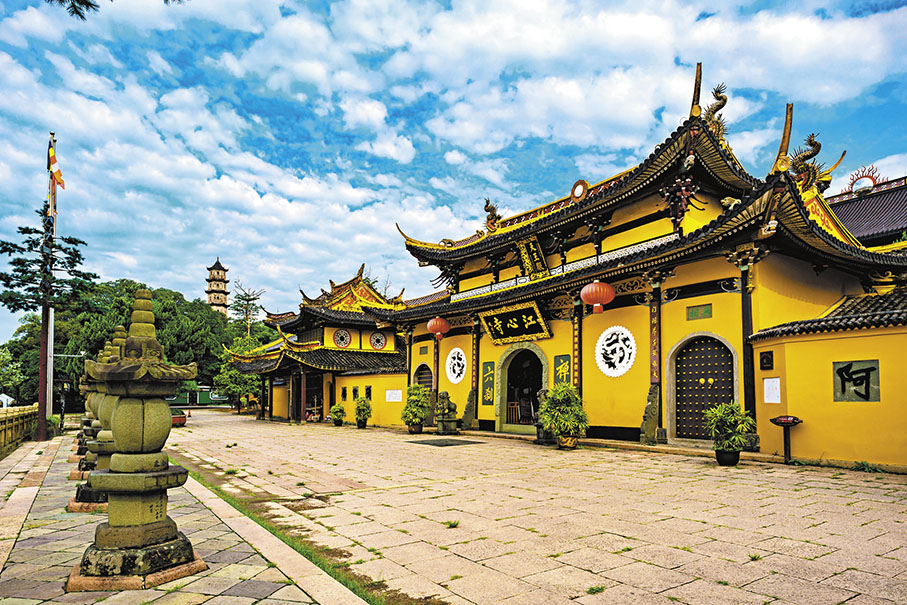 ◆ 江心寺是溫州重要的文化地標。 作者供圖