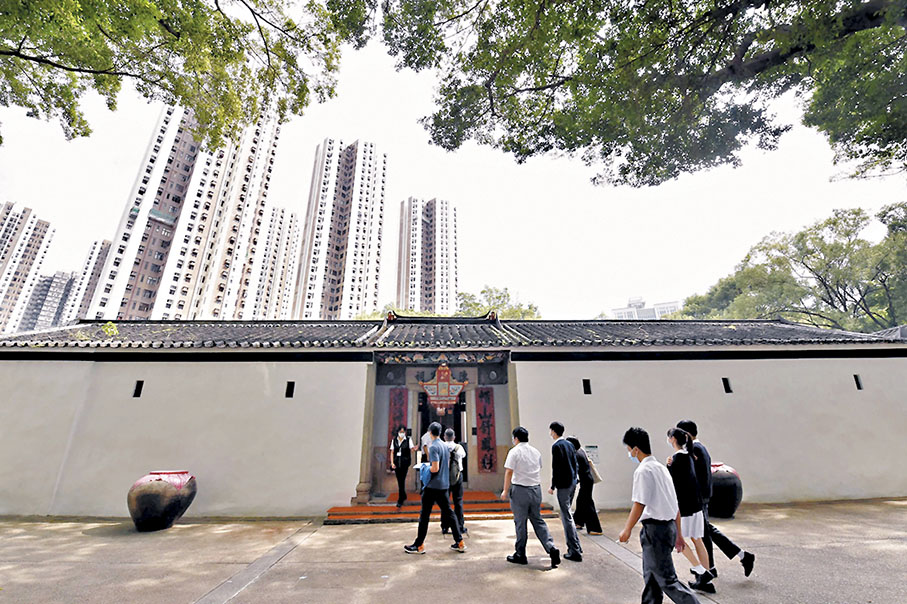 ◆三棟屋是有200多年歷史的客家圍村。 資料圖片