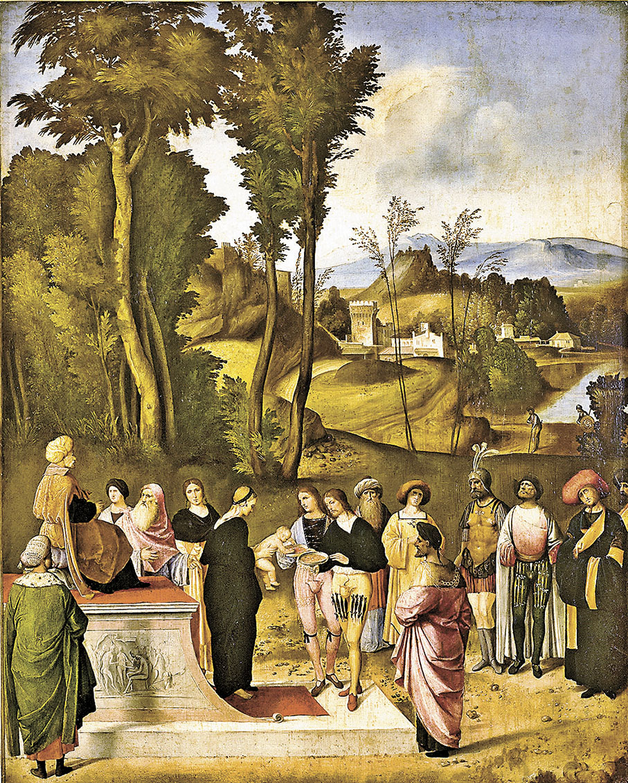 ◆喬爾喬內作品《梅瑟（摩西）的考驗》