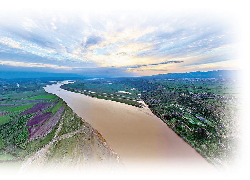 ◆山西省運城市黃河岸畔美景如畫。