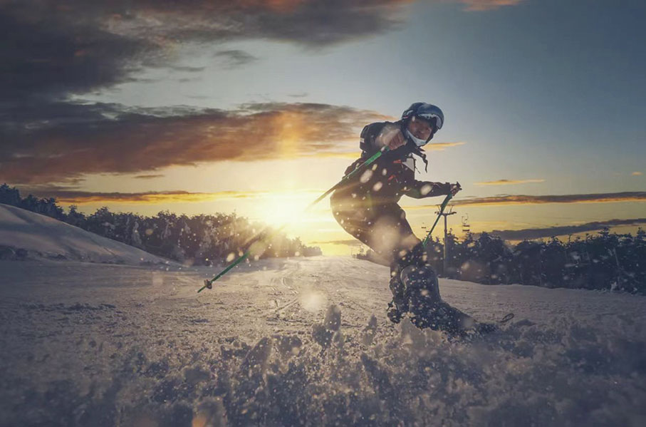 ◆ 玉捨滑雪場風采。