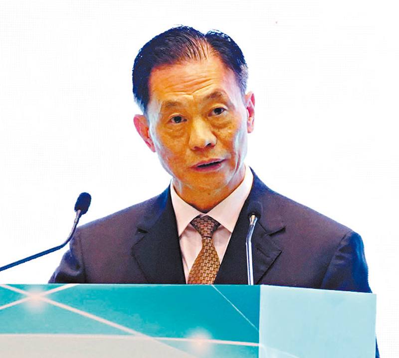 ◆鄧中華表示，香港可充分發揮優勢，助力國家高質量發展。 香港文匯報記者曾興偉 攝