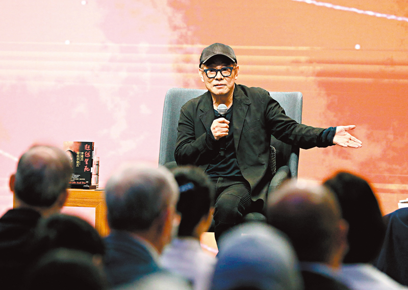 ◆李連杰傳授生活快樂的秘訣。