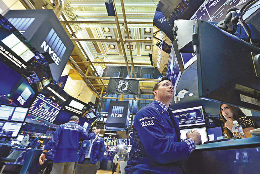 ◆由於央行政策利率持續上升，高增長股票板塊等風險較大的資產可能仍要面臨一段時期的整合。 資料圖片