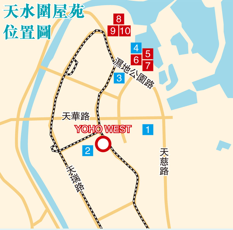 天水圍屋苑位置圖