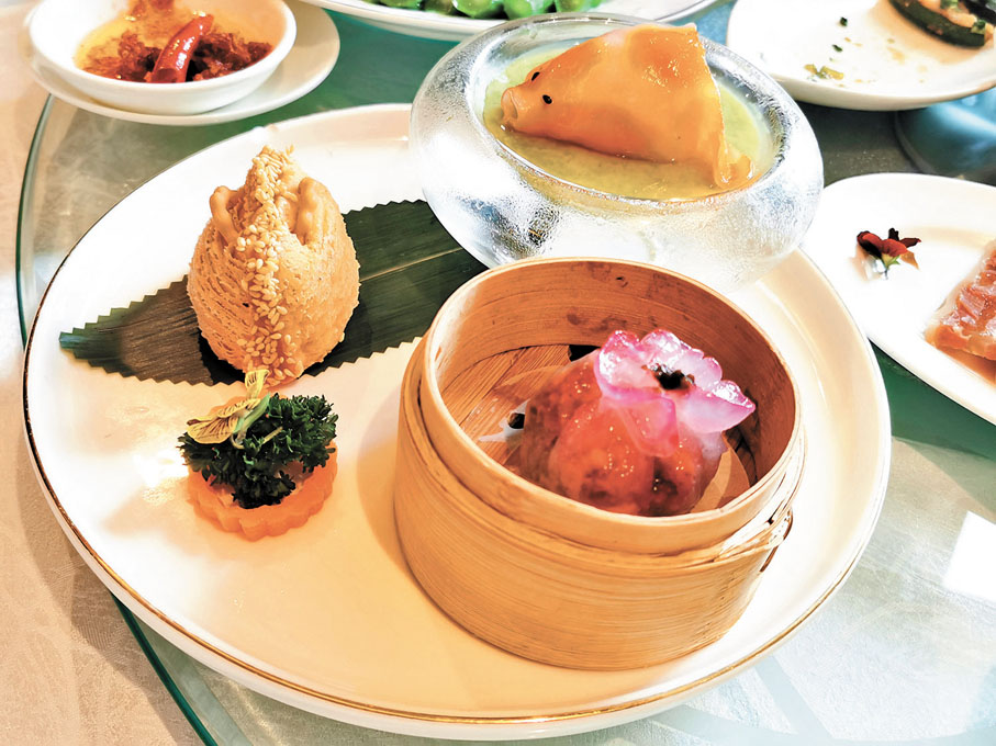 ◆九龍酒店的點心很有特色。