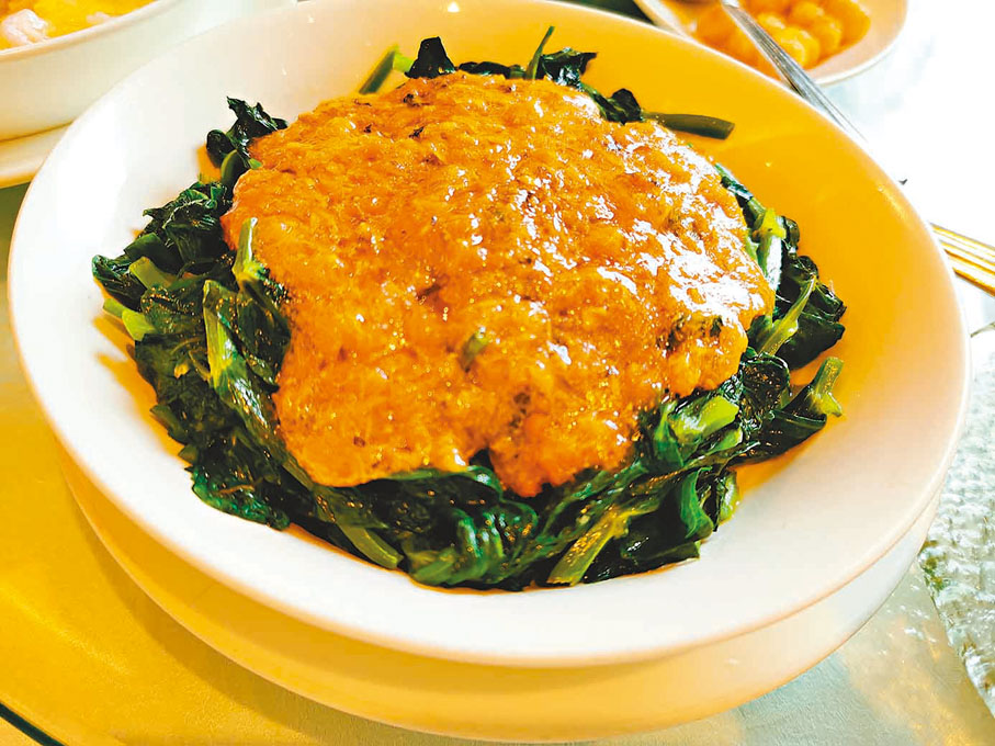 ◆可單點的蟹粉豆苗