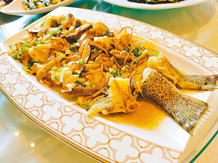 ◆翡翠陳皮炒海斑球