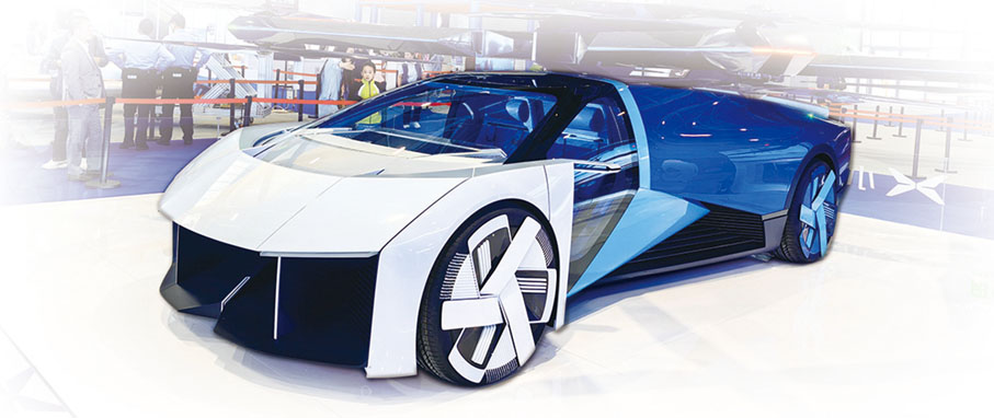 ◆ 小鵬匯天的陸空一體式飛行汽車。