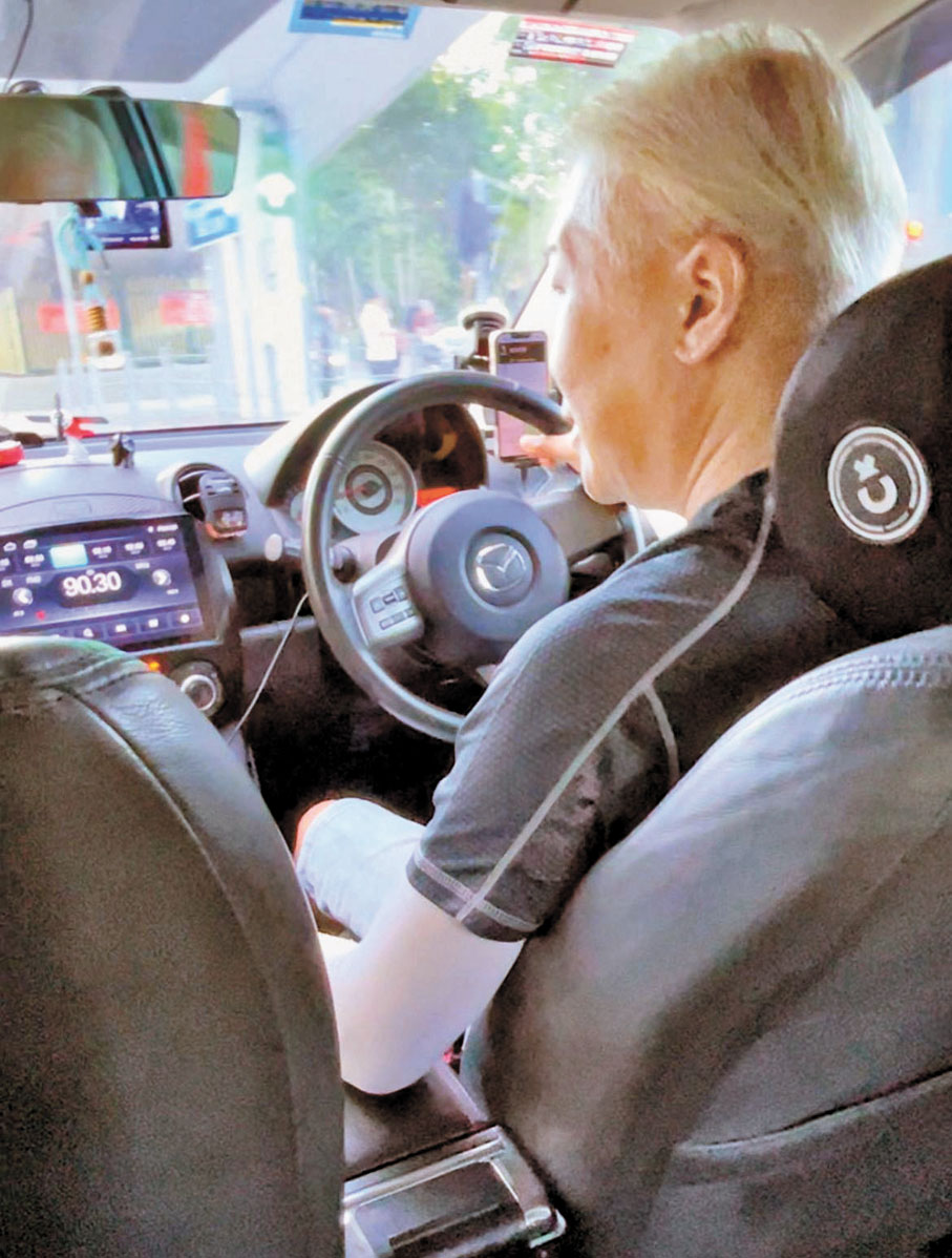 ◆Uber司機Kam。 香港文匯報記者張弦 攝