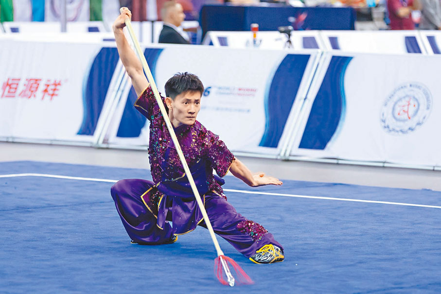 ◆運動員在比賽中。  新華社