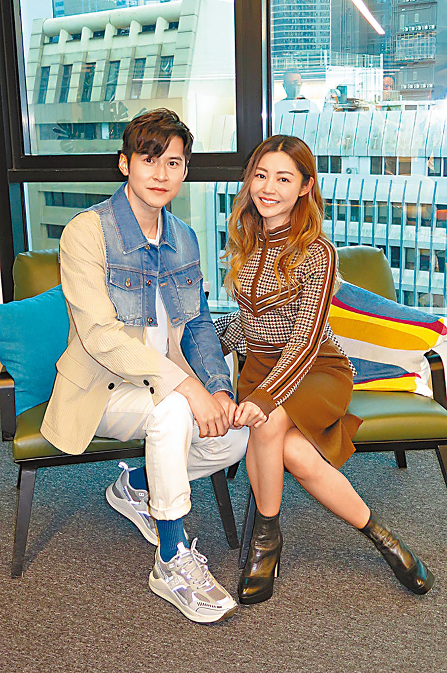 ◆陳家樂與衛詩雅為本月30日上畫的《不日成婚2》宣傳。