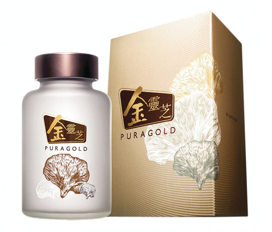 ◆ 圖為培力農本方皇牌產品：金靈芝。