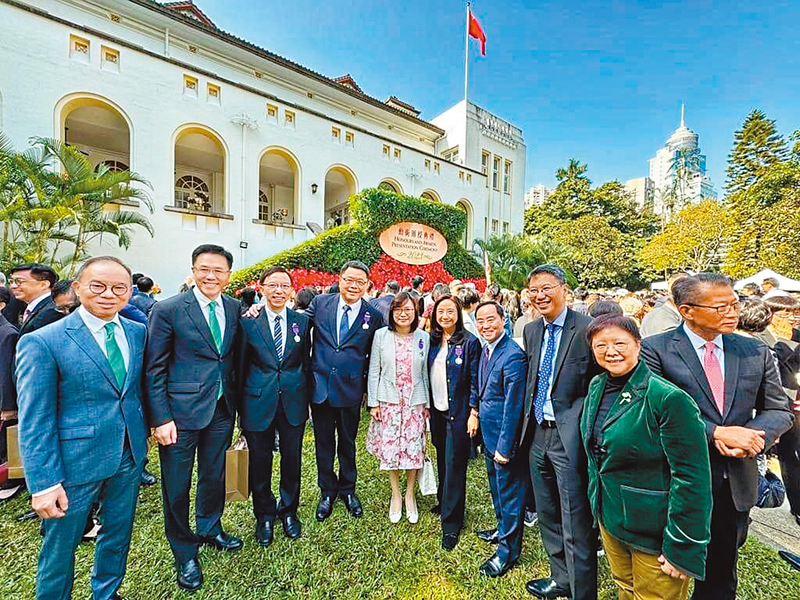 ◆一眾參與典禮人士於禮賓府合照留念。