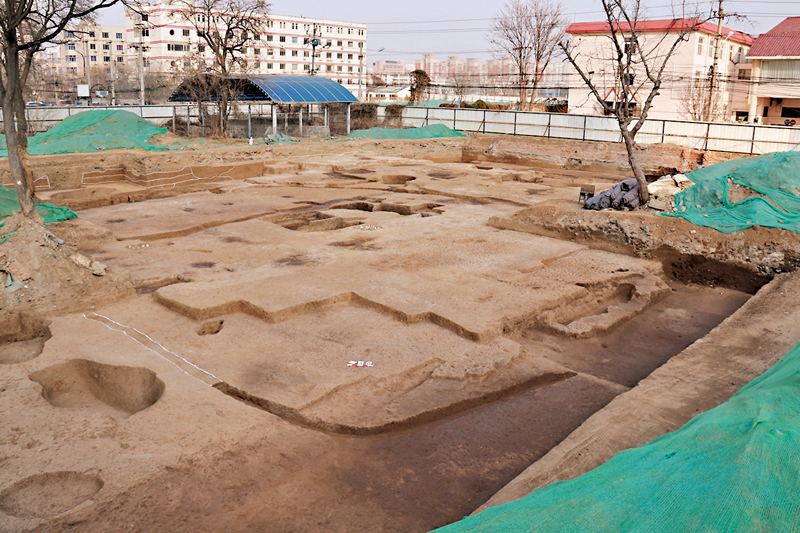 ◆金中都馬面遺蹟西南拐角。 香港文匯報北京傳真