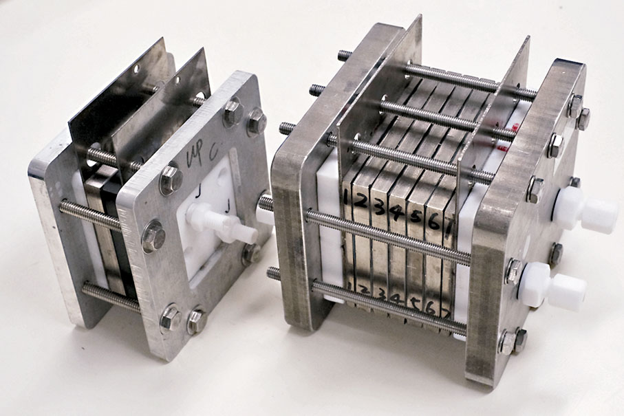 ◆電催化二氧化碳還原系統原型。