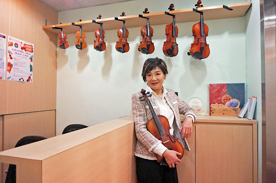 ◆姚珏希望通過節目讓更多市民了解香港的文藝發展和音樂教育的重要性。 張岳悅 攝