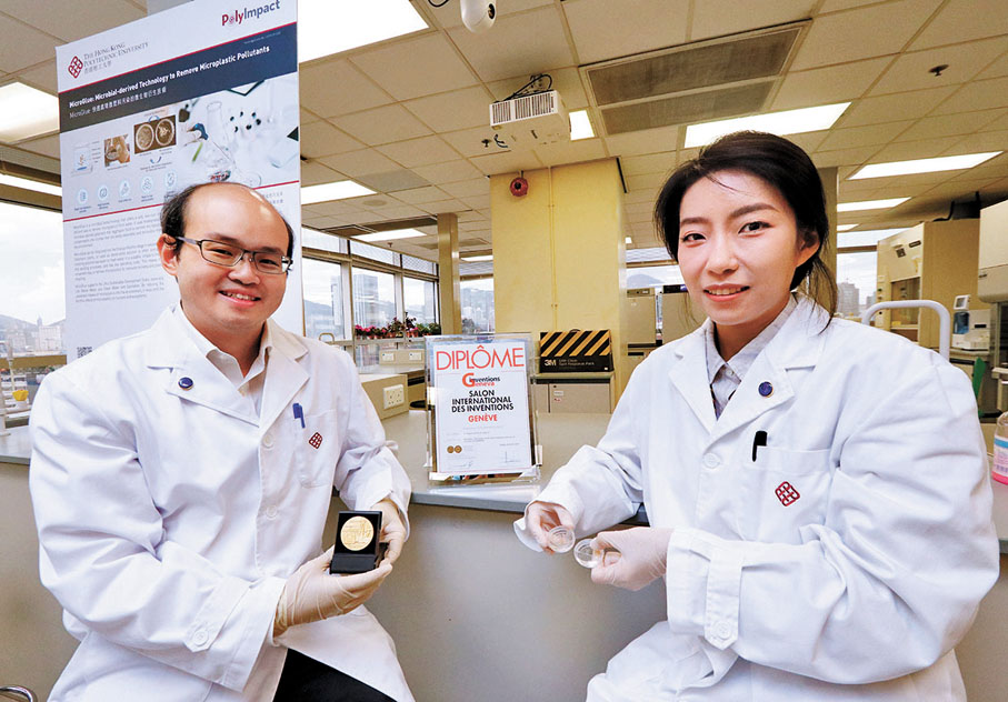 ◆蔡松霖（左）和劉揚（右）。香港文匯報記者北山彥 攝