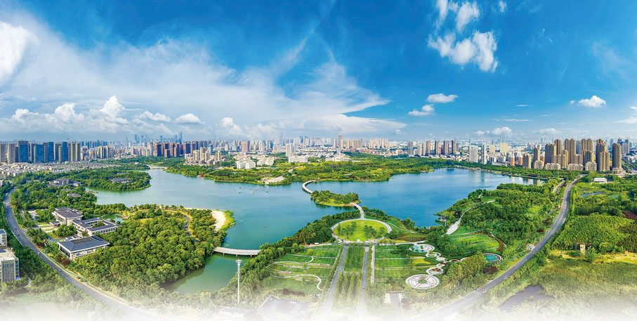 ◆ 合肥經開區鳥瞰圖。