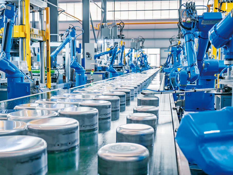 ◆ 新興縣凌豐不銹鋼製品有限公司生產車間。　