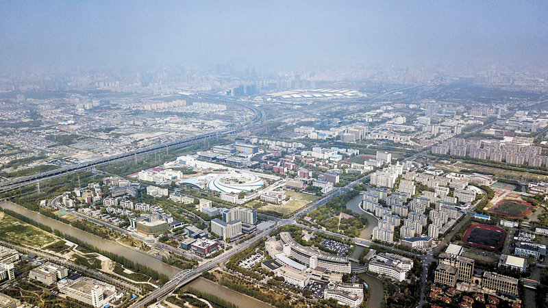 ◆上海張江高新區的張江高科技園區俯瞰圖。 資料圖片