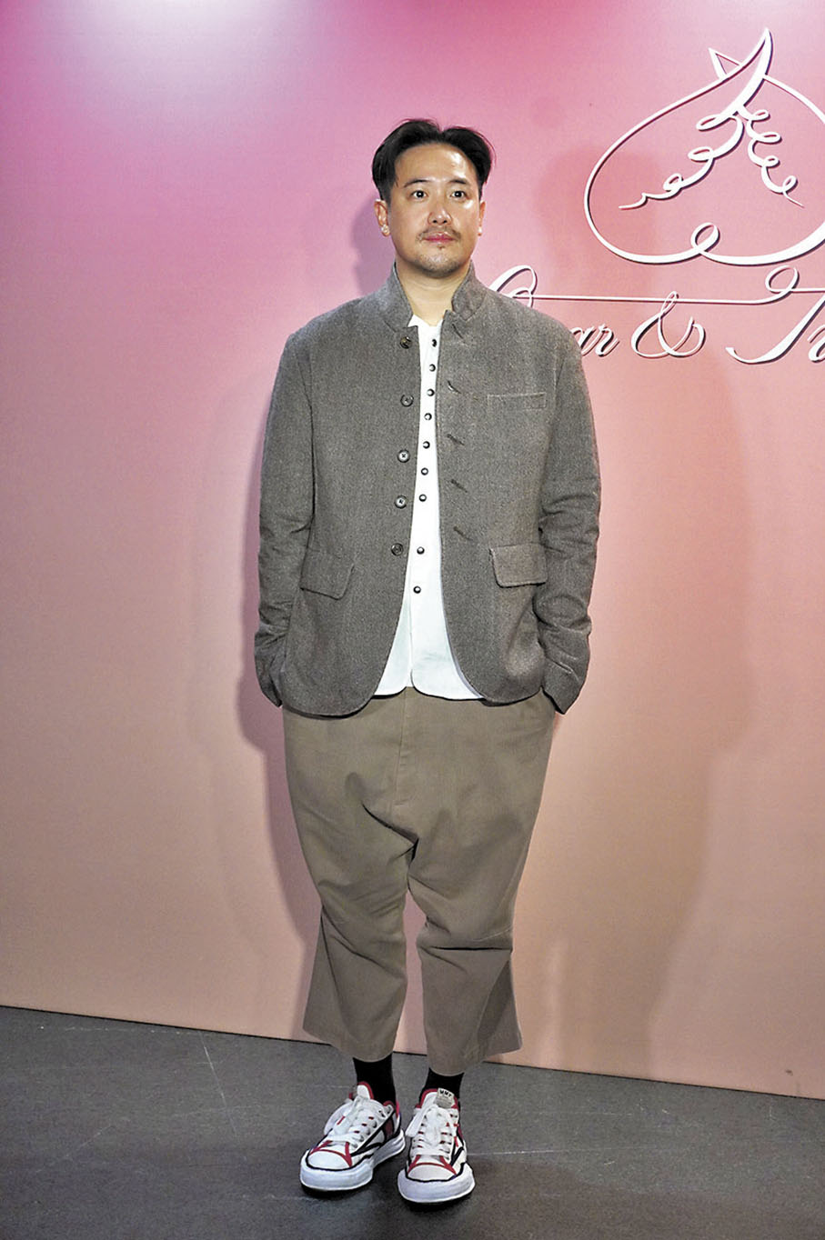 ◆曾國祥祝福一對新人早生貴子。