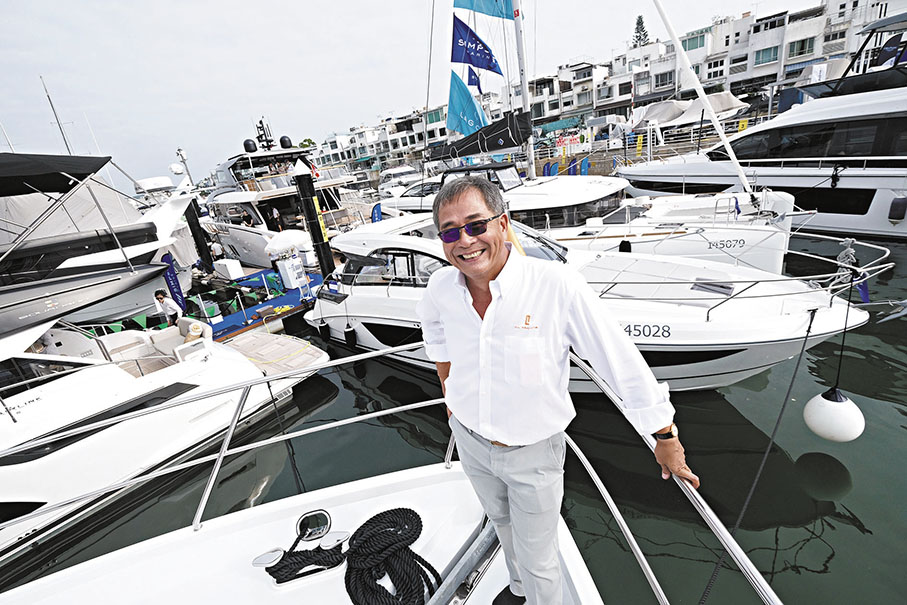 ◆財利船廠董事羅朗瑩形容環球遊艇市場競爭「好激烈、好激烈」。 香港文匯報記者涂穴 攝