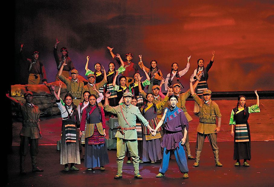 ◆在解放軍的幫助下，年輕時的桑杰曲巴重建家園並當選為第一任鄉長。