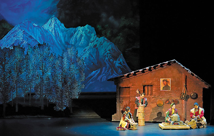 ◆桑杰曲巴一家人堅守邊疆。