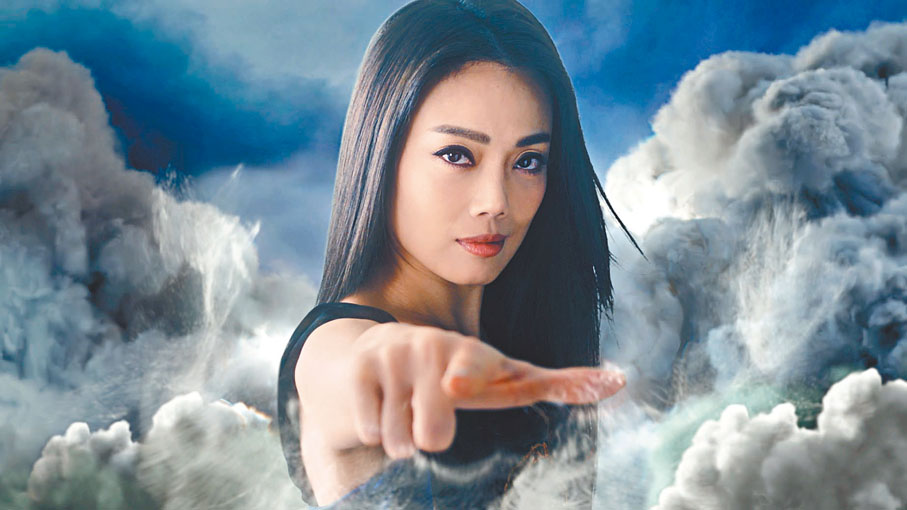 ◆容祖兒擺出基仔經典唱片封面pose。