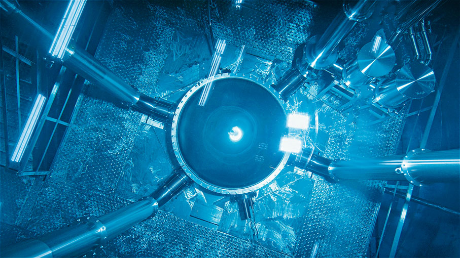 ◆位於中國錦屏地下實驗室（CJPL）二期的粒子和天體物理氙探測實驗PandaX-4T實驗裝置。 新華社