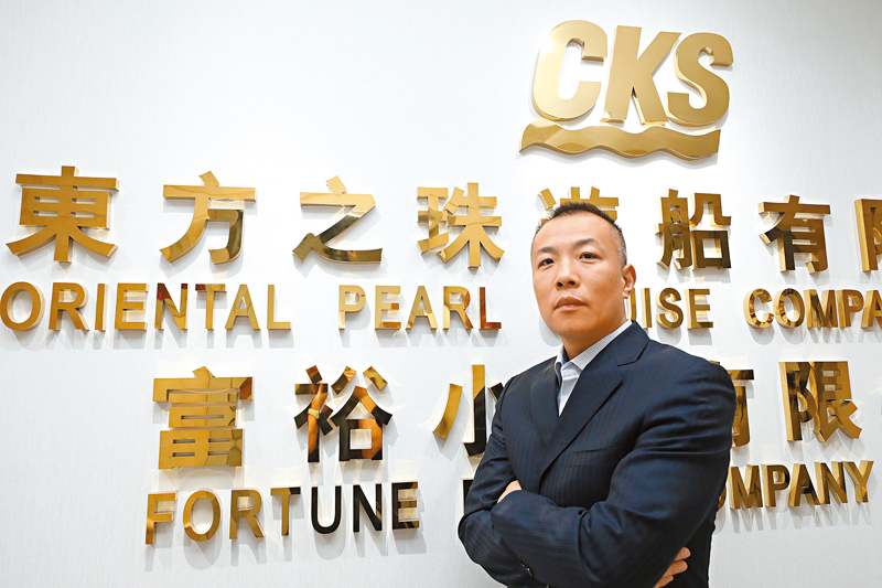 ◆東方之珠遊船有限公司總經理張羽。香港文匯報記者萬霜靈 攝