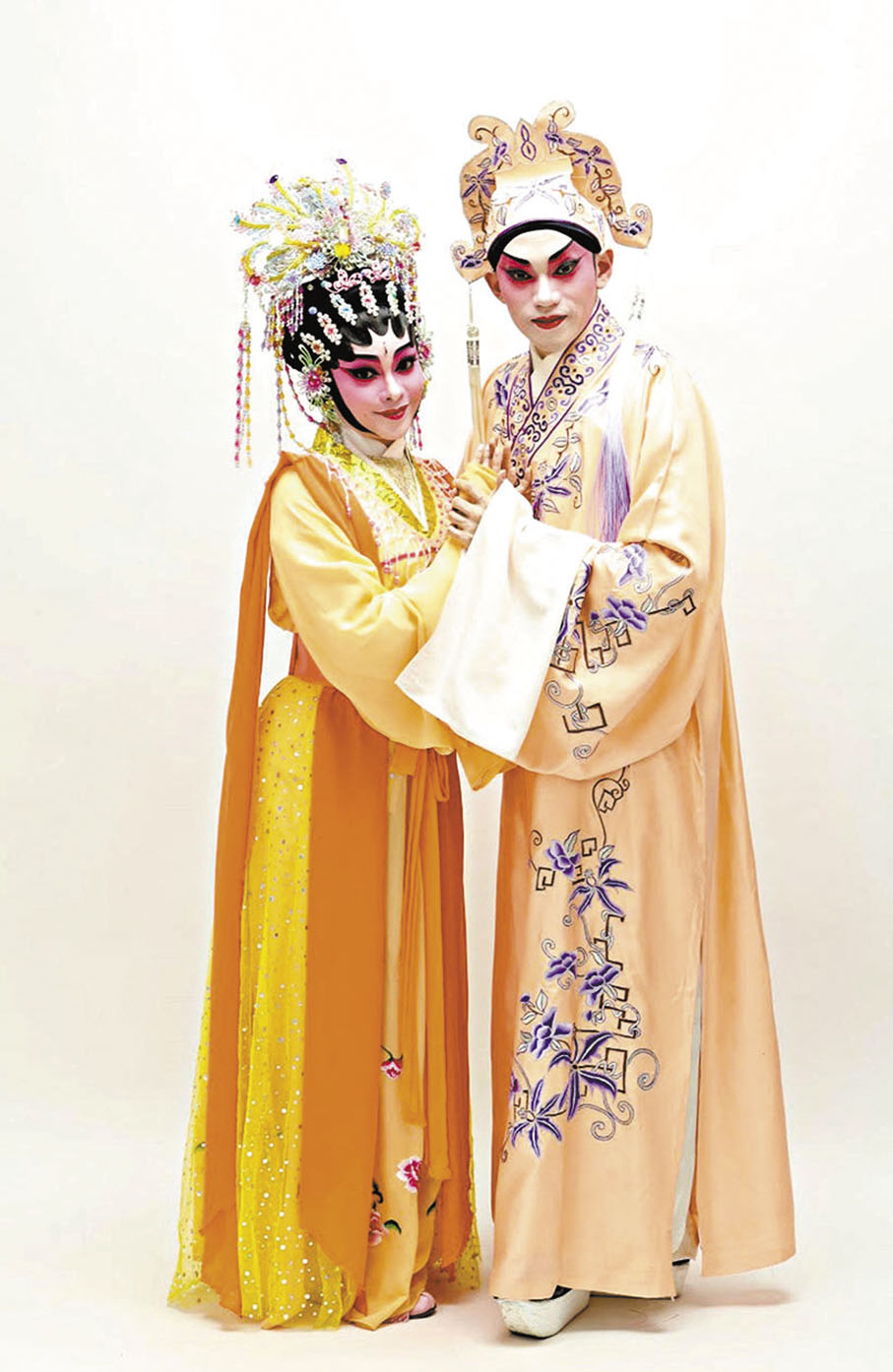 ◆譚穎倫與梁心怡的舞台扮相十分合襯。