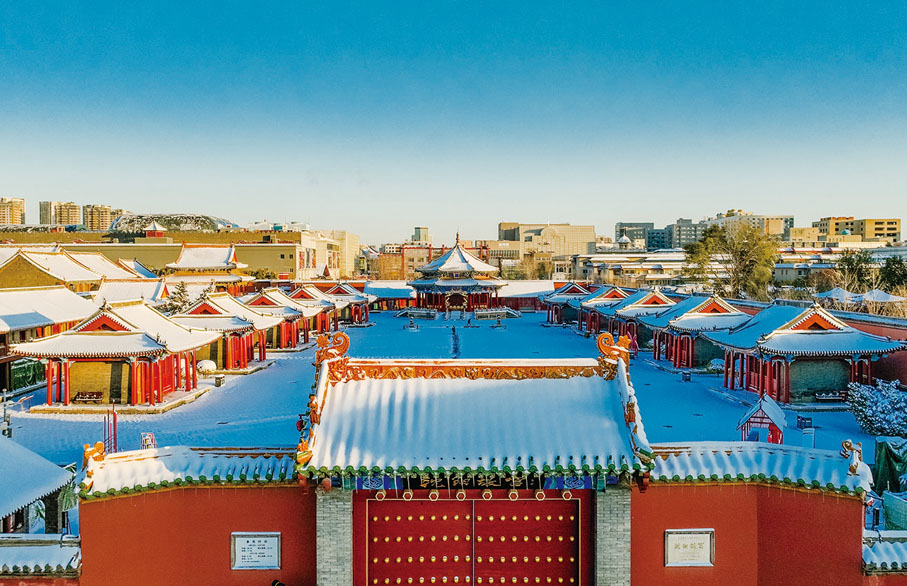 ◆  雪中的瀋陽故宮。