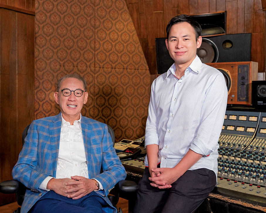 ◆英皇集團主席楊受成（左）及副主席楊政龍（右）積極為業務開拓商機，發揮協同效應。