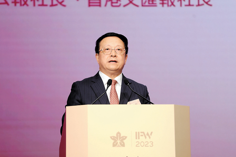 ◆全國政協委員、香港大公文匯傳媒集團董事長、總編輯兼大公報社社長、香港文匯報社社長李大宏致辭。