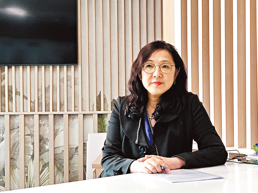 ◆吳蓮珠稱，選擇現址因該甲廈擁有區內最大的全層樓面，有利學院管理營運。梁悅琴 攝