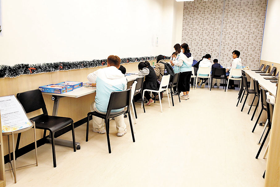 ◆學習室讓學童可以專心溫習。香港文匯報記者黃艾力  攝