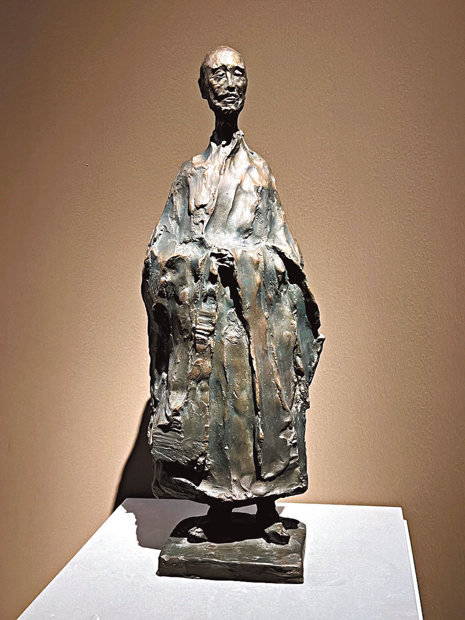 ◆吳為山雕塑作品《弘一法師》