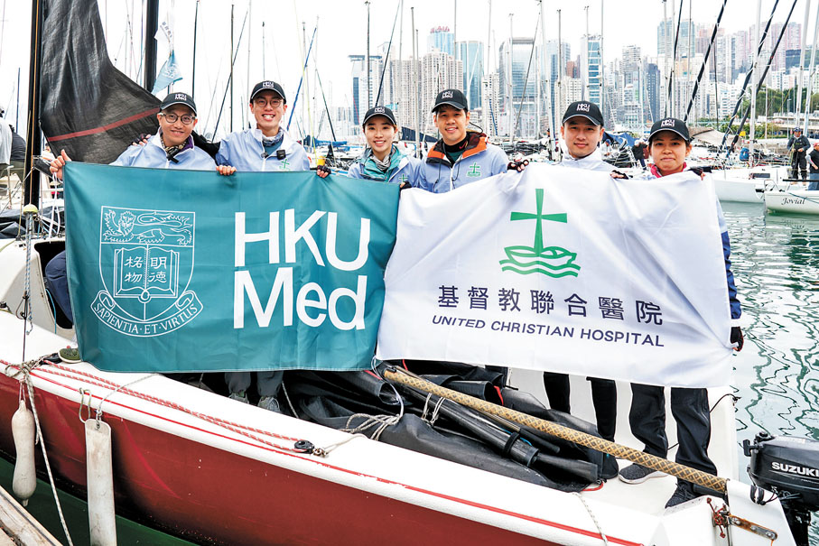 ◆「Catch 22號」6位帆手皆為港大醫科畢業生。