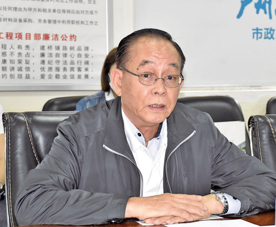 ◆香港註冊承建商商會會長潘家強發言。