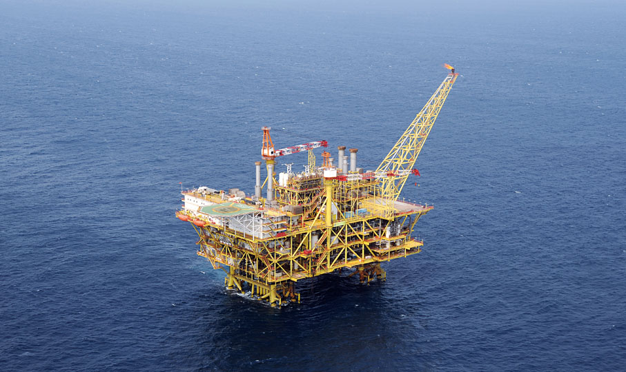 ◆圖為荔灣天然氣項目的中心設施平台。