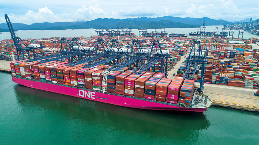 ◆圖為深圳鹽田港。