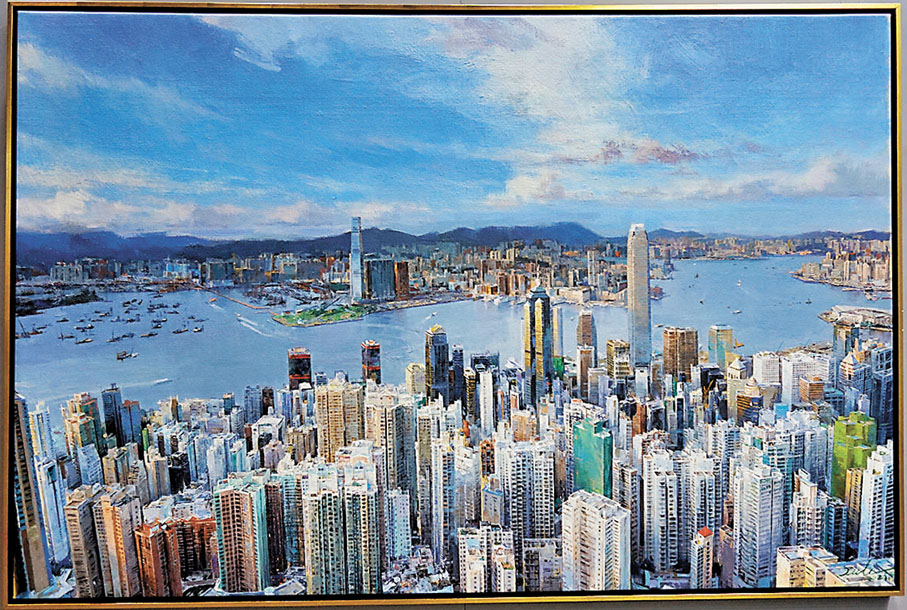 ◆《閃耀香江之一》，202cm × 136cm，2023