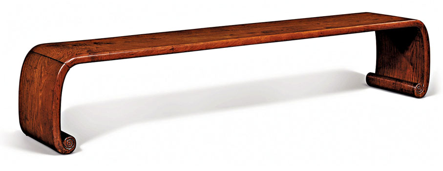 ◆清十八至十九世紀黃花梨炕几。圖片來源：佳士得