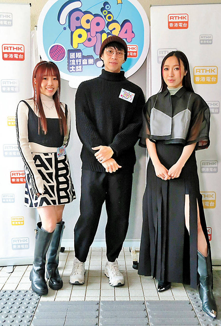 ◆ 左起：歐子琳、吳業坤與葉巧琳結伴出任表演嘉賓。