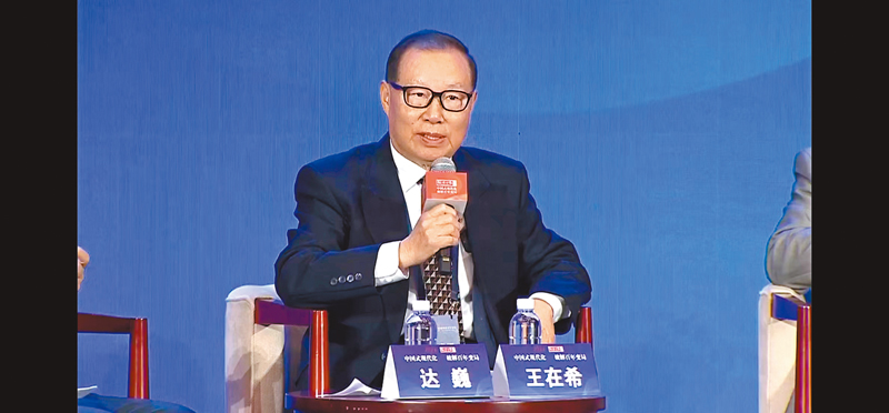 ◆國台辦原副主任、海峽兩岸關係協會原副會長王在希。 香港文匯報記者王玨 攝