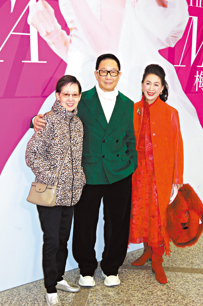 ◆梁李少霞（左）和王玉環（右）昨日到場支持。