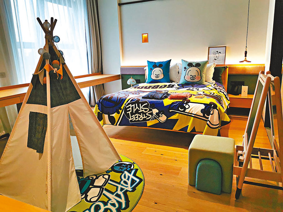 ◆光時旅行酒店主題房也使用文創園匠人工作坊的設計。